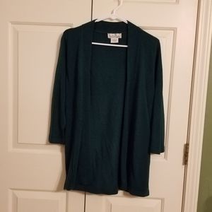 Green cardigan